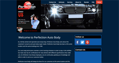 Desktop Screenshot of perfectionautobody.com